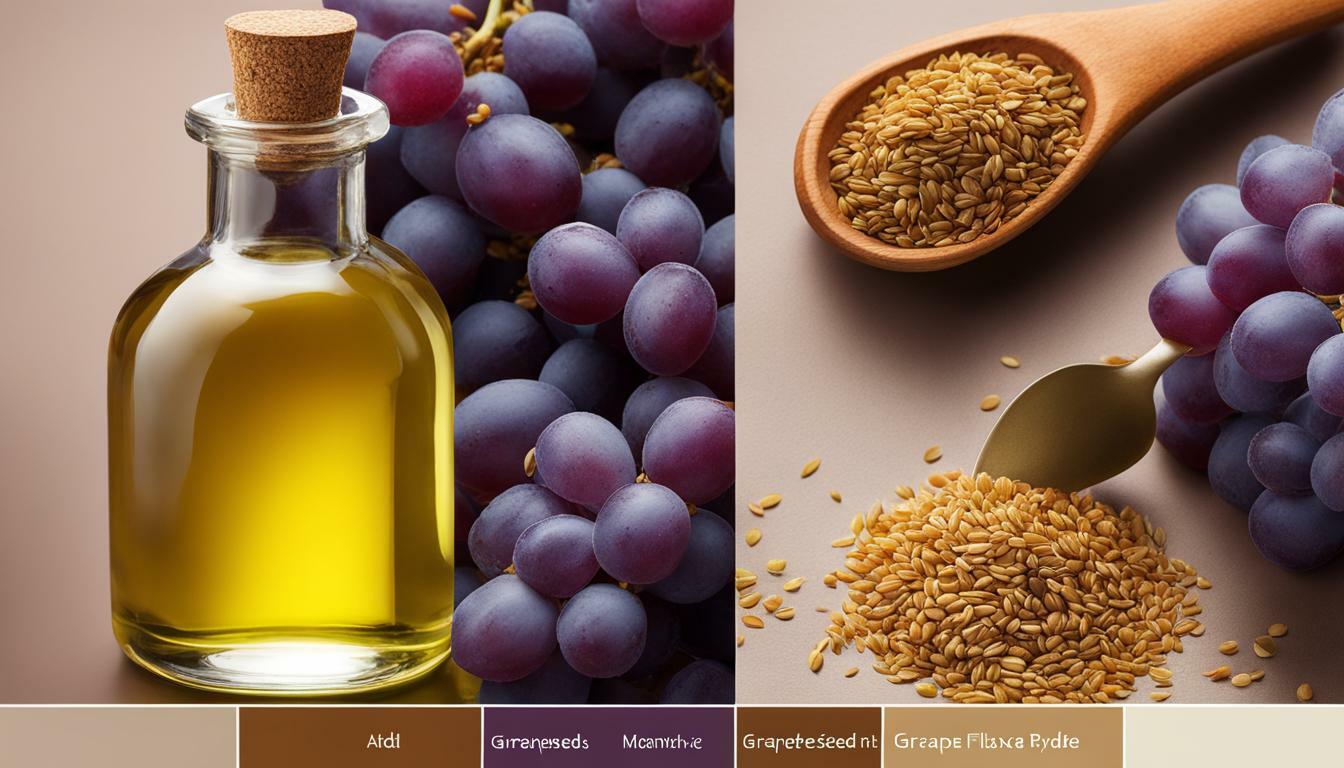 Difference Between Grapeseed and Flaxseed Oil