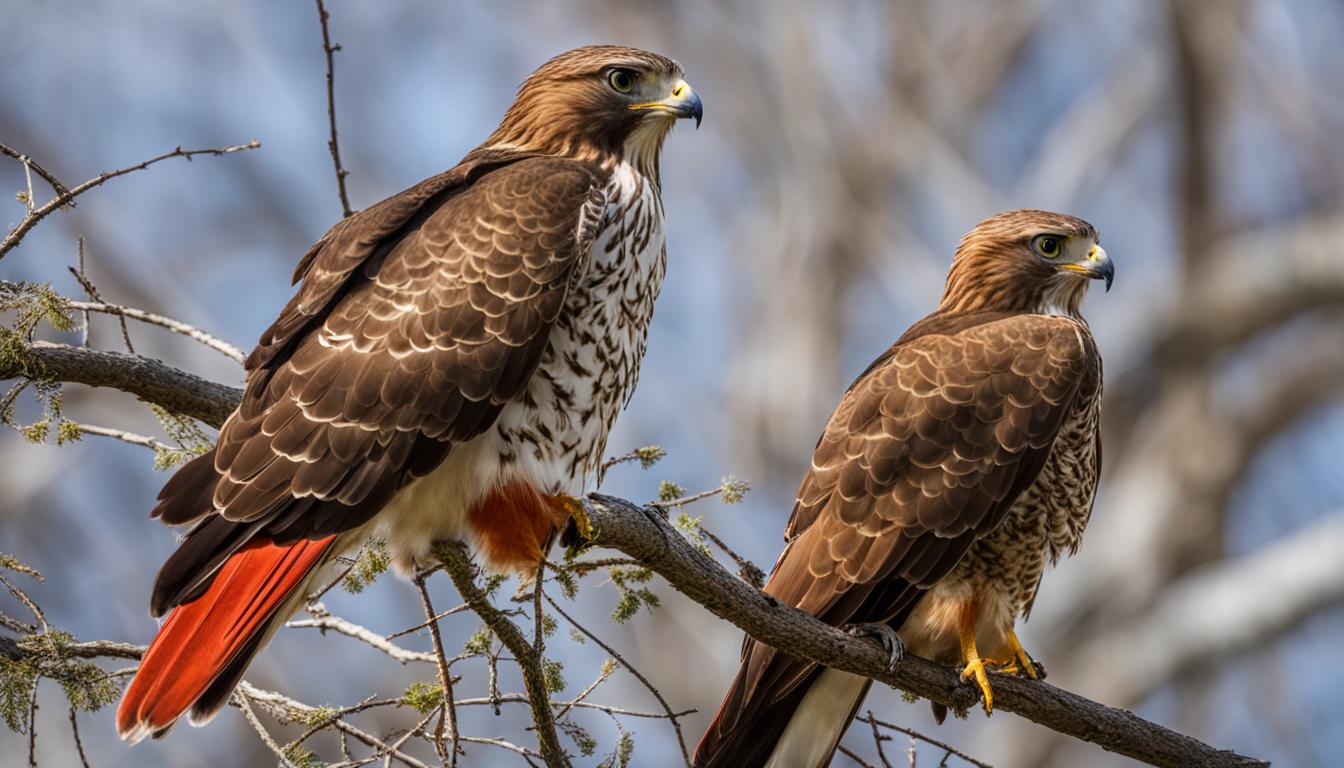 Difference Between Red-Tailed and Broad-Winged Hawks