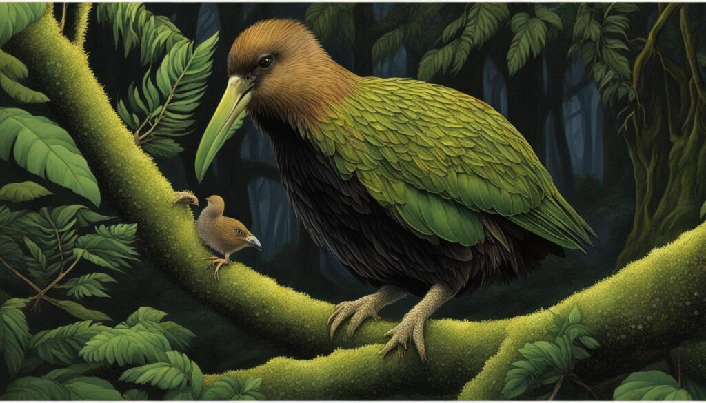 kiwi and kakapo bird behavior