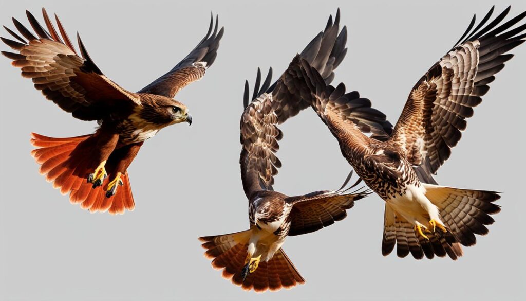 red tailed hawk vs broad winged hawk