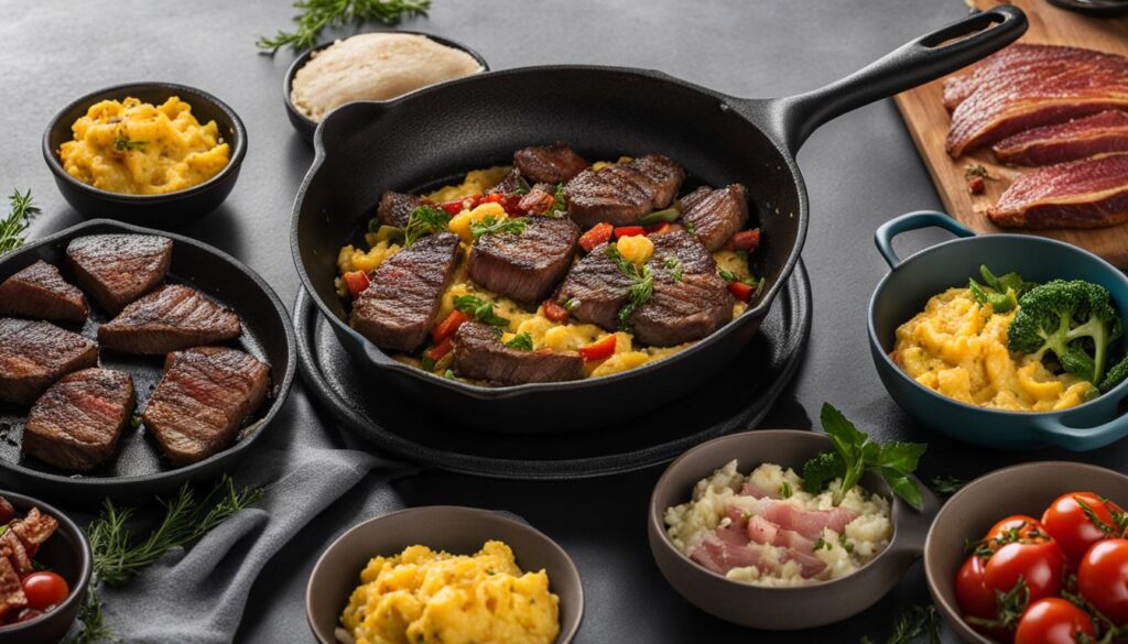 best uses for cast iron and non-stick pans