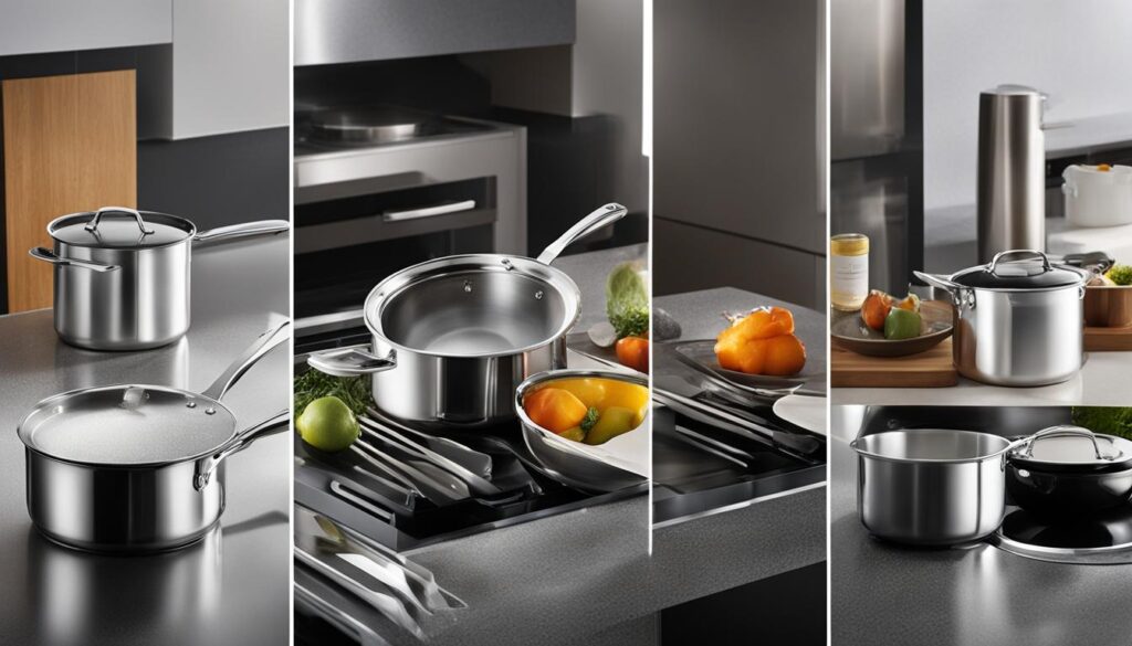 cleaning ceramic and stainless steel cookware