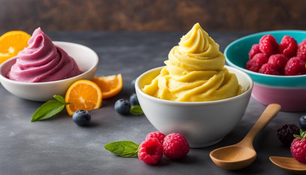 health benefits of sorbet and frozen yogurt